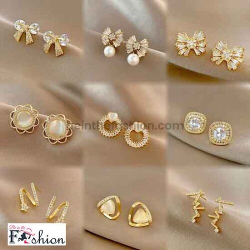 Gold Stud Earrings
