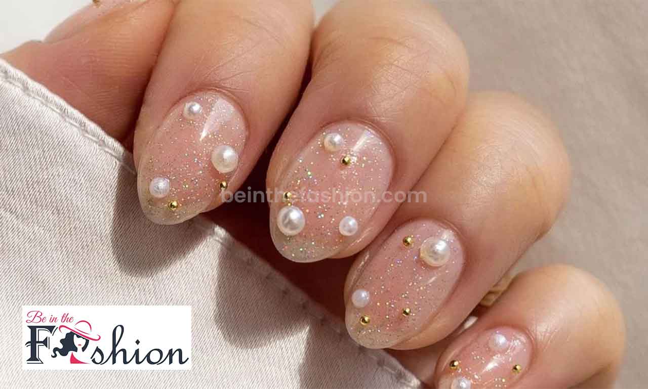 Pearl Nail Art for Short Nails