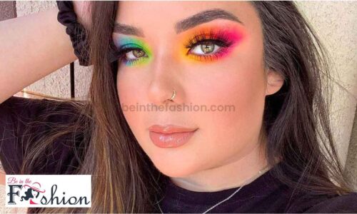 Rainbow gradient Eye makeup