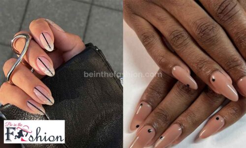 glazed nails with minimal designs