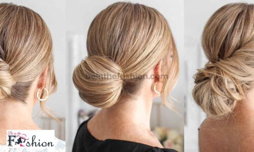 low bun for healthy hair