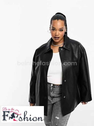 Classic Loose Leather Jacket