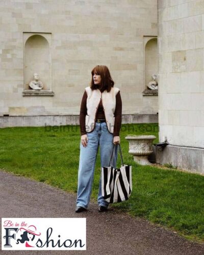 bodysuit with gilet & Jeans