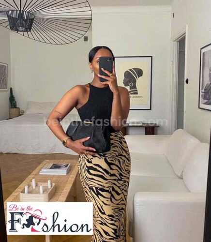 bodysuit with printed skirt