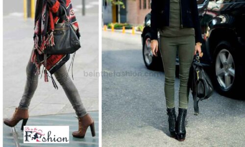 heeled combat boots