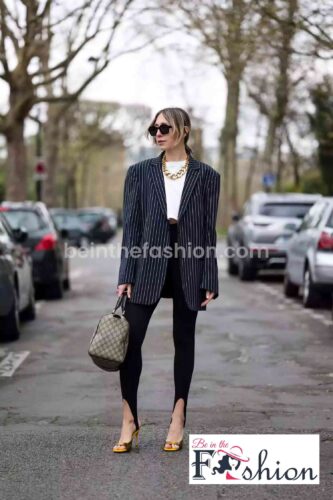 blazer with stirup leggings
